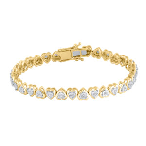 1ct Diamond Silver Bracelet