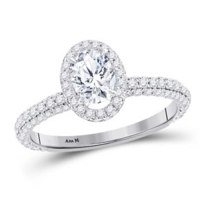 1 3/4ct Oval Diamond Solitaire Bridal Wedding Engagement Ring