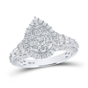 3/4ct Diamond Teardrop Wedding Engagement Ring